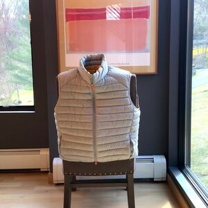 Save the Duck (100%Animal Free) Mens Adam Puffer Vest size XL in Frozen Grey